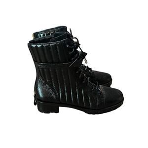 Alexandre Birman Women's Quilted Clarita Combat Boots  NEW EU 36.5 US 6.5